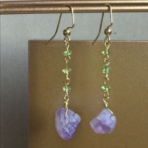 Amethyst Handmade Earrings